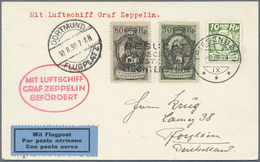 Br Zeppelinpost Europa: 1930: LIECHTENSTEIN/DORTMUND-Fahrt: Dekorative Vertragstaatenkarte Ab Triesenbe - Andere-Europa