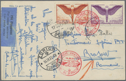 Br Zeppelinpost Europa: Schweiz: 1930, Landungsfahrt Nach Genf, Ansichtskarte Mit Guter Frankatur (Mi.- - Altri - Europa