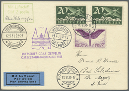 Br Zeppelinpost Europa: Ostsee-Rundfahrt 1931, Tadellose Zeppelin-Karte Mit Schweiz-Frankatur, Aufgabe - Andere-Europa