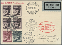 Br Zeppelinpost Europa: 1931, ÖSTERREICH / Zürichfahrt. Frankierte Fp-Karte Ab Wien Via FH Mit LZ 127 N - Europe (Other)