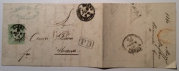 BASEL 15 MAI 1860 40 Rp Brief > MODENA RR ! (Schweiz Suisse Strubel Italia Cover Lettre Lettera Ducato Di Modena - Storia Postale