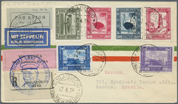 Br Zeppelinpost Übersee: 1933: ITALIENISCH SOMALILAND. Seltene ZEPPELIN-ERSTPOST Der 1. SAF 1933. Einzi - Zeppelin