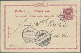 GA Schiffspost Deutschland: "KORSØR - KIEL DPSK POSTK. No. 4" Glasklarer Abschlag Des Schiffspoststempe - Lettres & Documents