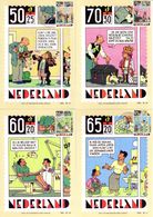 PAYS-BAS 1229 à 1232 FDC 1er Jour 4 Cartes Joost SWARTE COMICS Bédé STRIP HERGE Violon Dentiste Ligne Claire Version 3 - Bandes Dessinées