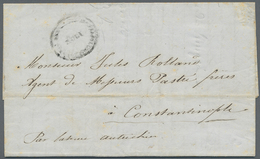 Br Ägäische Inseln - Besonderheiten: 1855. Stampless Envelope Addressed To Constantinople Cancelled By - Egeo