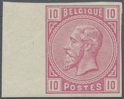 * Belgien: 1883 (ca.) 10 C. Leopold II Als Ungezähnter, Ungebrauchter Einzelwert Vom Linken Seitenrand - Sonstige & Ohne Zuordnung