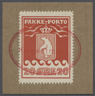 Brfst Dänemark - Grönländisches Handelskontor: 1915, 20 Öre Auf Briefstück Mit Rotem Ovalstempel "Udstedet - Other & Unclassified