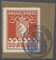 Brfst Dänemark - Grönländisches Handelskontor: 1915, 20 Öre Auf Briefstück Mit Wappenstempel "Kolonien Suk - Altri & Non Classificati
