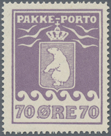 ** Dänemark - Grönländisches Handelskontor: 1915, Parcel-Stamp 70 Öre Violet, All Sides Perf. L 11¼, Su - Sonstige & Ohne Zuordnung