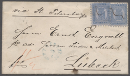 Br Finnland: 1874, Zwei Exemplare 20 P. Blau Mit Guter Zähnung Auf Brief Von Uleaborg 29/4 (blauer Aufg - Storia Postale