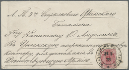 Br Finnland: 1878, 32 Pen Arms Issue Single Franking On Envelope Sent From Helsingfors Via St. Petersbu - Storia Postale