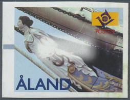 ** Finnland - Alandinseln: Machine Labels: 1997, Design "Figurehead" Without Imprint Of Value, Unmounte - Ålandinseln