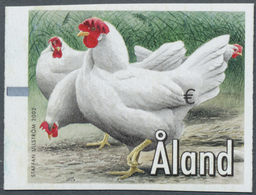 ** Finnland - Alandinseln: Machine Labels: 2002, Design "Chicken" Without Imprint Of Value, Unmounted M - Ålandinseln