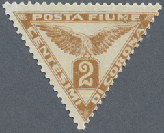 ** Fiume: 1919, Newspaper Stamp 2 C, Gummed On Both Sides With Print On A Rubber Side. - Fiume