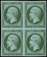 **/*/ Frankreich: Mi.Nr. 10 Im Viererblock Postfrisch/ungebraucht (die Beiden Unteren Werte Sind Postfrisc - Used Stamps