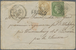 Br Frankreich: 1862/70, Napoleon 5 C Green On Bluish Paper Perforated And 1870 Ceres 10 C Yellow-brown - Oblitérés