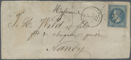 Br Frankreich: 1862 20c Napoleon "Lauré" VARIETY IMPERFORATED So Called "Lebaudy" Very Fine With Wide M - Oblitérés