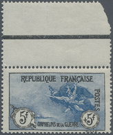 ** Frankreich: 1917, "5fr+5fr La Marseillaise" Of The "War Orphans" Series, Mint Never Hinged, Certific - Oblitérés