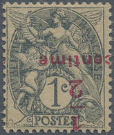 * Frankreich: 1919, 1/2 C. On 1 C. Greenish Black, GC Paper, Inverted Overprint, Unused, Signed. (Yver - Oblitérés