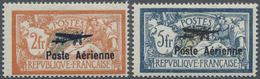 * Frankreich: 1927, Airmails, 2fr. And 3fr., Mint O.g. With Hinge Remnant, Signed, Opinion Dr. Schollm - Gebruikt