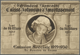 ** Frankreich: 1930, Lächeln Von Reims: 8 X 1,50 Fr., Komplettes Markenheftchen In Postfrischer Luxuser - Oblitérés
