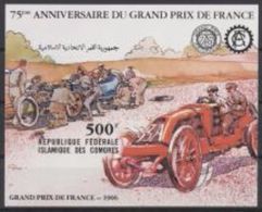 Comores 1981, 75th Gran Prix De France, BF IMPERFORATED - Cars