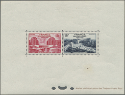 **/(*) Frankreich: 1948, U.N. Assembly In Paris, Both Values As Epreuve De Luxe On Ungummed Paper, Plus The - Oblitérés