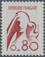 ** Frankreich: 1975, 0,80 Fr. Marianne De Béquet, Not Issued Mint Never Hinged. (Maury 1841 A, 3.250,- - Oblitérés