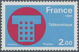 ** Frankreich: 1981, 2 Fr. Electronic Data Processing From The Edition "Progress In Science And Technol - Oblitérés