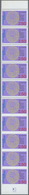 ** Frankreich: 1993, 200th Anniversary Of Museum Of National History, 2.50fr. Vertical Strip Of Ten Wit - Gebruikt