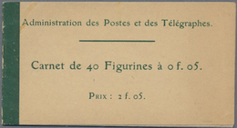 ** Frankreich - Markenheftchen: 1906, 5 C. Allegory Stamp Booklet Of 40 Issues, Mnh In Good Conditions. - Altri & Non Classificati