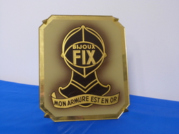 Magnifique Plaque En Verre "BIJOUX FIX" - Andere & Zonder Classificatie