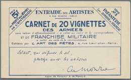 ** Frankreich - Markenheftchen: 1940, Stamp Booklet With 20 Vignettes For The Military, Mint Never Hing - Autres & Non Classés