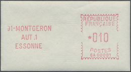 ** Frankreich - Automatenmarken: 1969, 0.10 Fr. Montgeron, Type II "Punkt Verschoben", Postfrisch. - Sonstige & Ohne Zuordnung