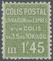 * Frankreich - Postpaketmarken: 1932, Postpaketmarke 'Schrifttafel' 1.45 Fr. Grün Ungebraucht Mit Falz - Altri & Non Classificati