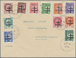 Br Frankreich - Lokalausgaben: 1940, Two-line Overprint "LIBRE / Lorraine Cross" On Pétain Stamps, Comp - Other & Unclassified