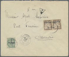 Br Französische Post In Ägypten - Alexandria - Portomarken: 1922. Envelope Addressed To 'Poste Restaute - Other & Unclassified