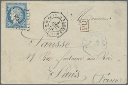 Br Französische Post In China: 1874 - French Offices: Military Mail Envelope Written From Mytho Dated ' - Other & Unclassified