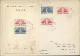 Französische Post In Der Levante: 1942, Air Force Emblem, Souvenir Sheet Perf. And Imperf., Each On - Sonstige & Ohne Zuordnung