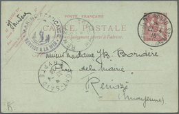 GA Französische Besetzung I. WK - Insel Ruad: 1916, Levante Stationery Card 10 C With Downward Overprin - Andere & Zonder Classificatie