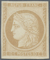 * Französische Kolonien - Allgemeine Ausgabe: 1871, Ceres 10 C. Light Brown As Unused Item With Gum, G - Altri & Non Classificati