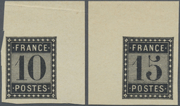 (*) Frankreich - Besonderheiten: 1876, Essay De L'Imprimerie Nat. 10 C. Black And 15 C. Black On Cream-c - Sonstige & Ohne Zuordnung