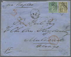 Br Frankreich - Besonderheiten: French Offices, 1880. Envelope Addressed To Alsace, France Bearing Fren - Sonstige & Ohne Zuordnung