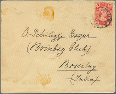 Br Griechenland: 1902, 1 Dr, Red 'Hermes Head' In Silver Currency As Single Franking On Cover With Rare - Briefe U. Dokumente