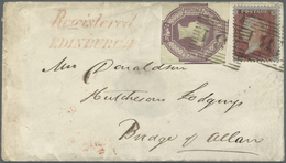 Br Großbritannien: 1847, QV 6 D Dull-violet (minimal Touched Below, Otherwise Wide Margins) And 1 D Red - Sonstige & Ohne Zuordnung