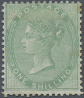 * Großbritannien: 1856, 1s. Pale Green, Unused Copy, Some Imperfections/toning. SG £3250 - Autres & Non Classés