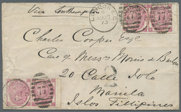 Br Großbritannien: 1873. Envelope (faults/upper Flap Missing On Reverse) Addressed To Manila Bearing Gr - Other & Unclassified