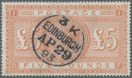 O Großbritannien: 1867, £5 Orange, Lettered "D-F", Fresh Colour, Normally Perforated With A Few Flat P - Other & Unclassified