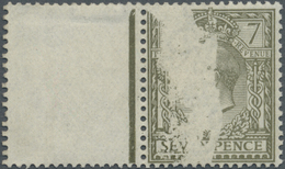 ** Großbritannien: 1913, 7d. Olive, Wm Simple Cypher, Left Marginal Copy Showing Distinctive Variety "p - Sonstige & Ohne Zuordnung