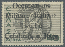* Ionische Inseln - Lokalausgaben: Kefalonia Und Ithaka: ITHAKA: 1941, Freimarke 40 L. Schwarz/schwarz - Ionische Inseln